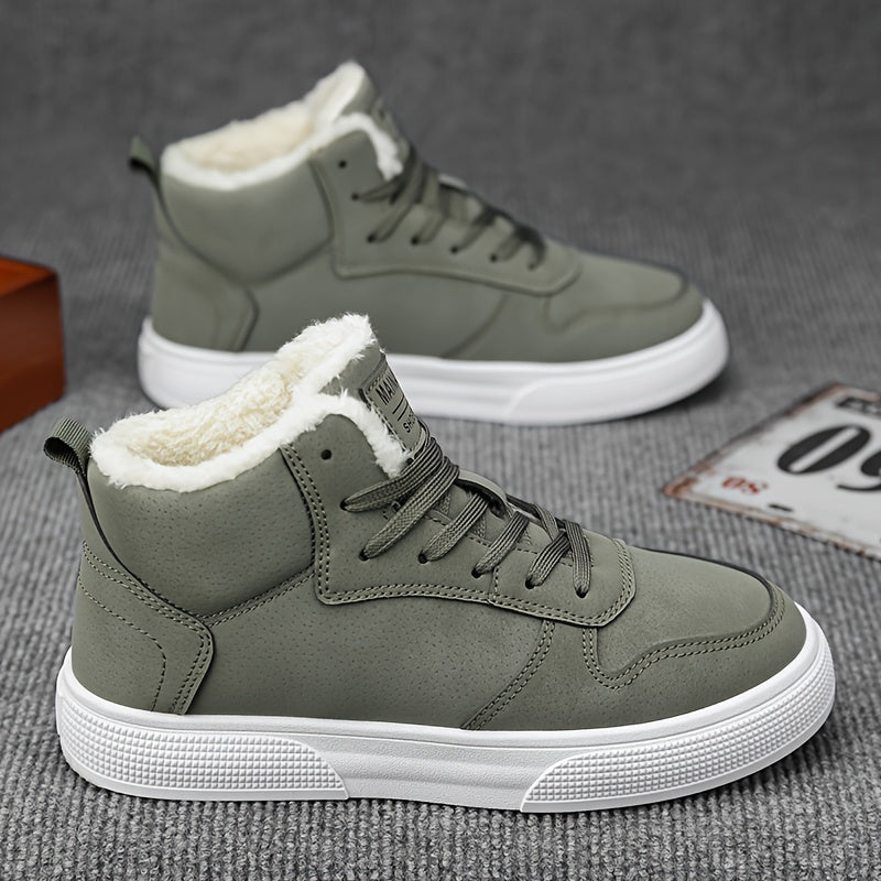 Isander | Herren Winterstiefel Hochschnitt mit Schnürung & Warmem Futter