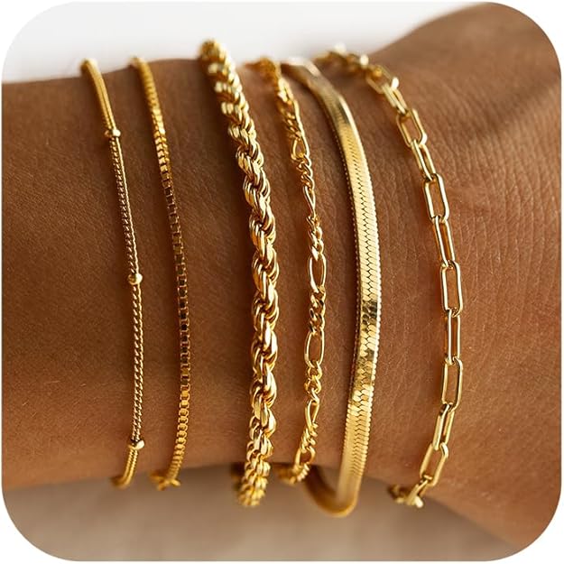 Vernetta™ | Gold Armband Set