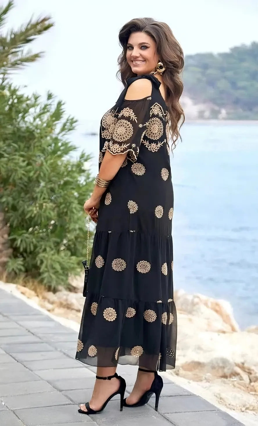 Dionne | Elegantes Mesh-Sommerkleid