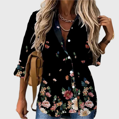 Silvie | Bluse mit Kontrastdetails