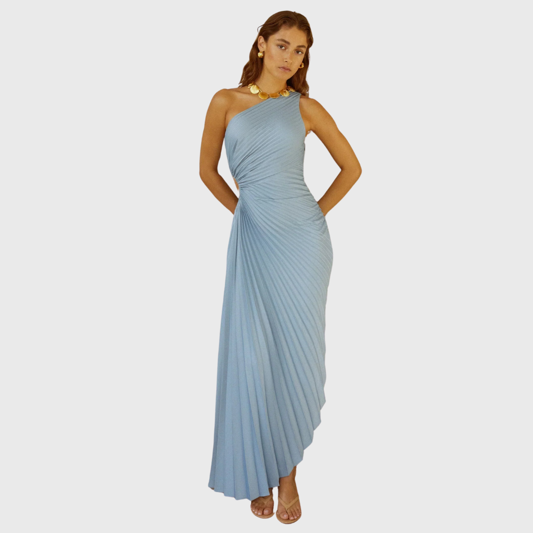 Silvie | Plissiertes Midikleid
