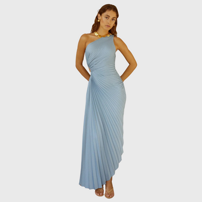 Silvie | Plissiertes Midikleid