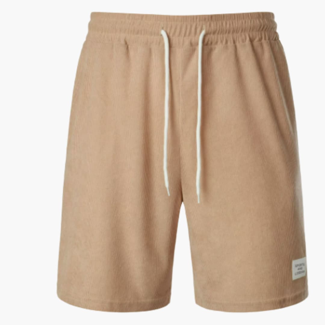 Herren Shorts aus Cord mit elastischem Bund für den Sommer