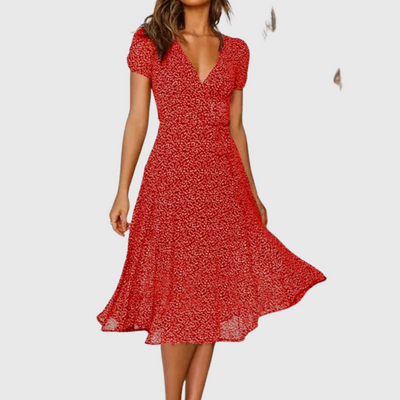 Isla | Kleid mit V-Ausschnitt