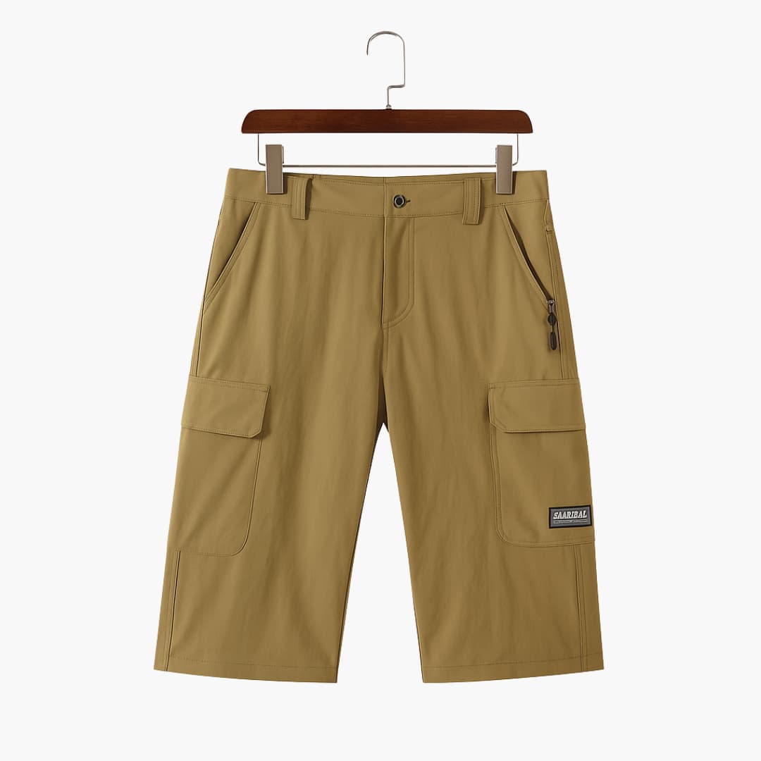 Herren Bermuda Cargo Shorts mit Taschen für Sommer Outdoor