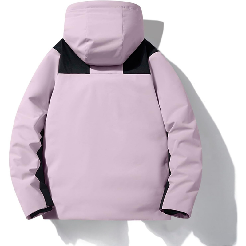 Damen Skijacke | Atmungsaktive Winterjacke mit Kapuze und Taschen