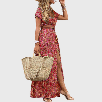 Brooklyn | Kleid mit Detailstoff