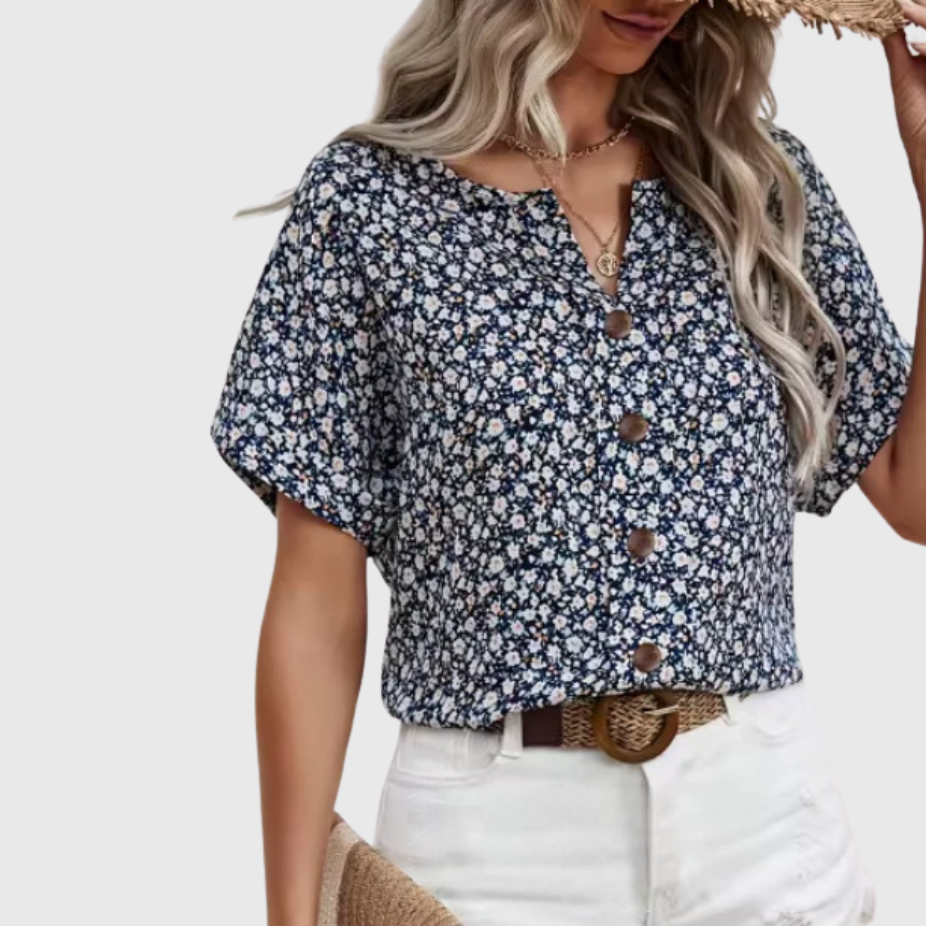Ruby | Top mit Sommer-Print