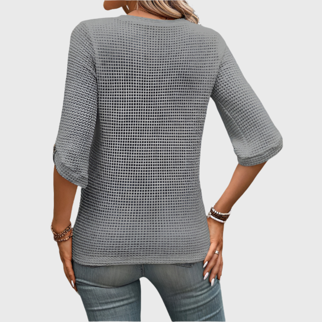 Hailey | Premium Waffelshirt