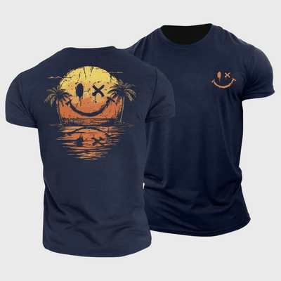 Joe | T-Shirt mit Smiley-Print
