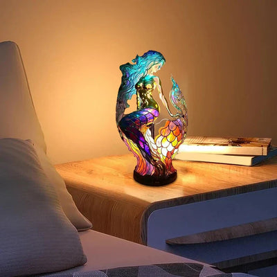 Boho-Meerjungfrauen-Tischlampe