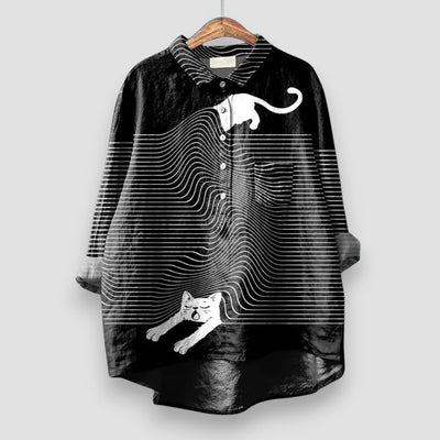 Julia | Bluse mit Kunst-Print