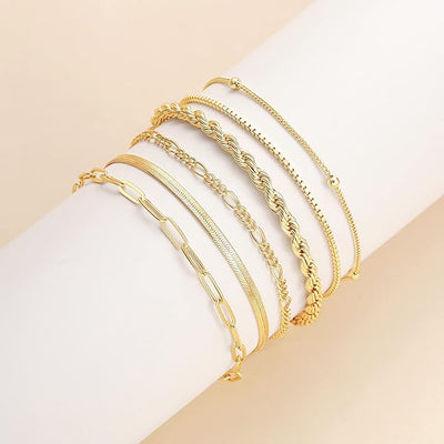 Vernetta™ | Gold Armband Set