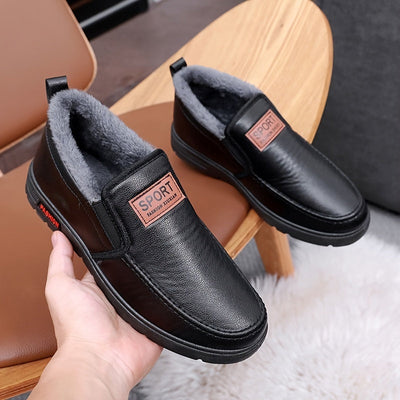 Eryndor | Herren Winter-Slip-On Schuhe Mid-Cut mit Warmfutter