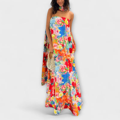 Harlow Off-Shoulder Floral Maxi Dress