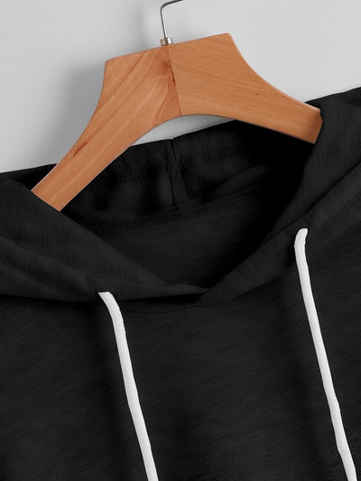 Matthias – Lässiges Kapuzen-T-Hemd Mit Asymmetrischem Saum