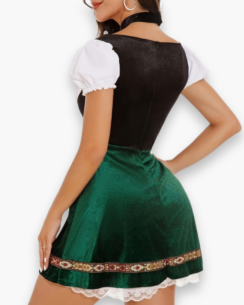 Damen Trachtenkleid für Oktoberfest | Traditioneller Dirndl Look