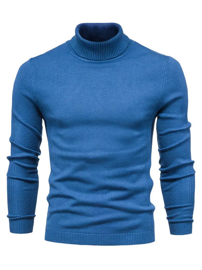 Salome | Herren Pullover Slim Fit Rollkragen, Langarm & Smart Casual