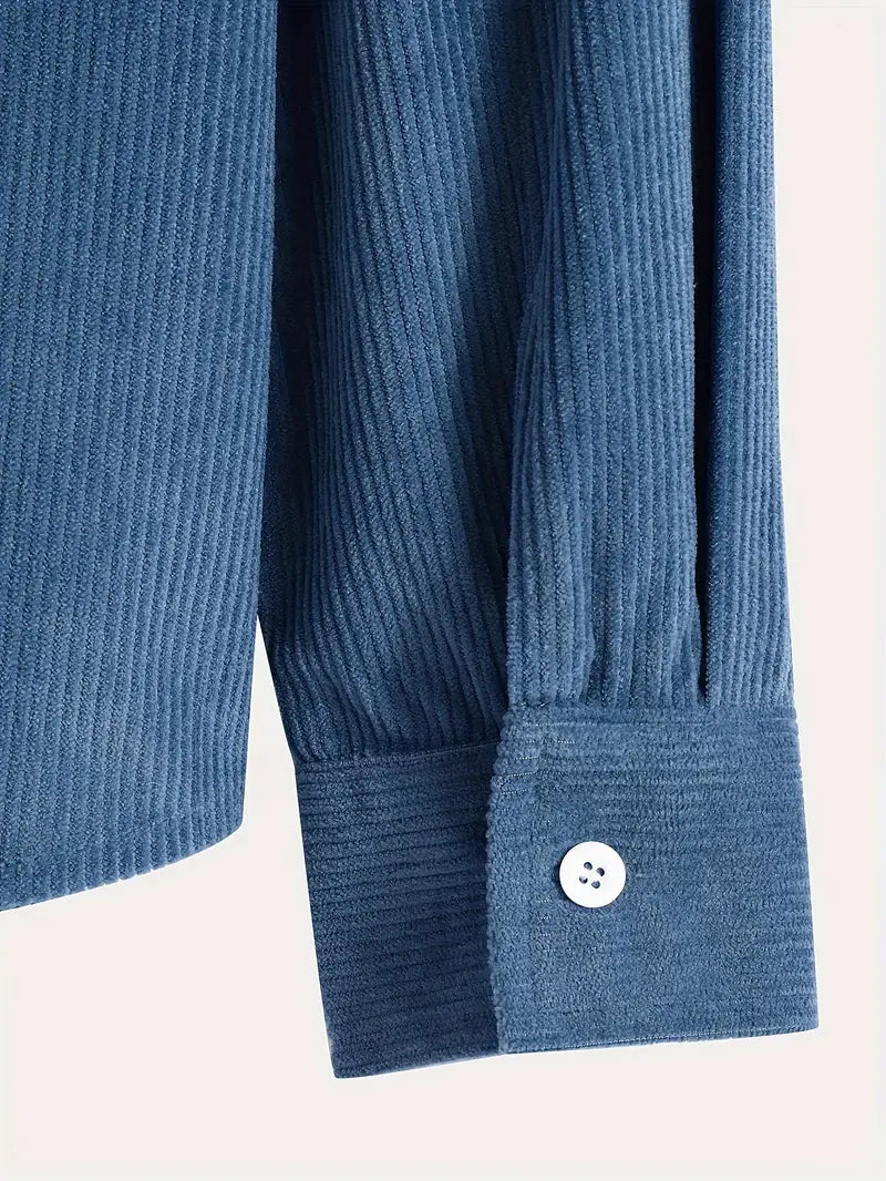 Costas - Strukturierter Cord-Kapuzenpullover Mit Reißverschluss