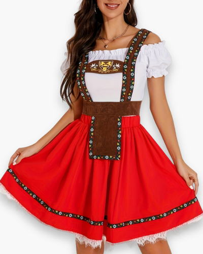 Damen Dirndl Kleid | Traditionelles Oktoberfest Outfit