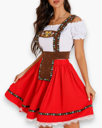 Damen Dirndl Kleid | Traditionelles Oktoberfest Outfit