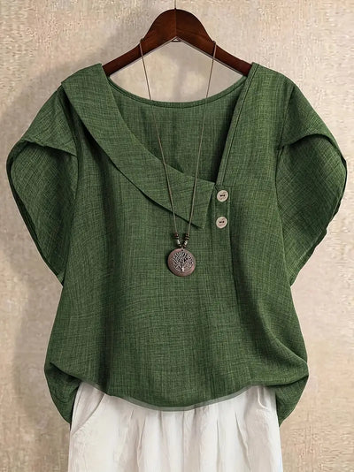 Milany – Lässige Bluse Mit Asymmetrischem Ausschnitt