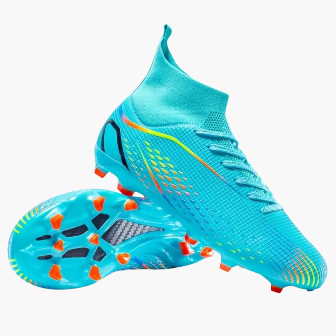 Herren-Fußball schuhe mit Schnürverschluss und Knöchelkragen