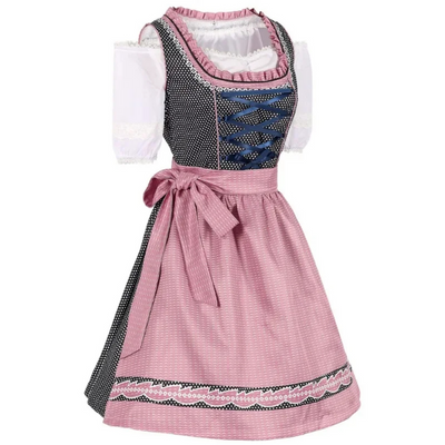 Damen Dirndl Kleid mit modernem Schnitt | Trachtenstil in Midilänge