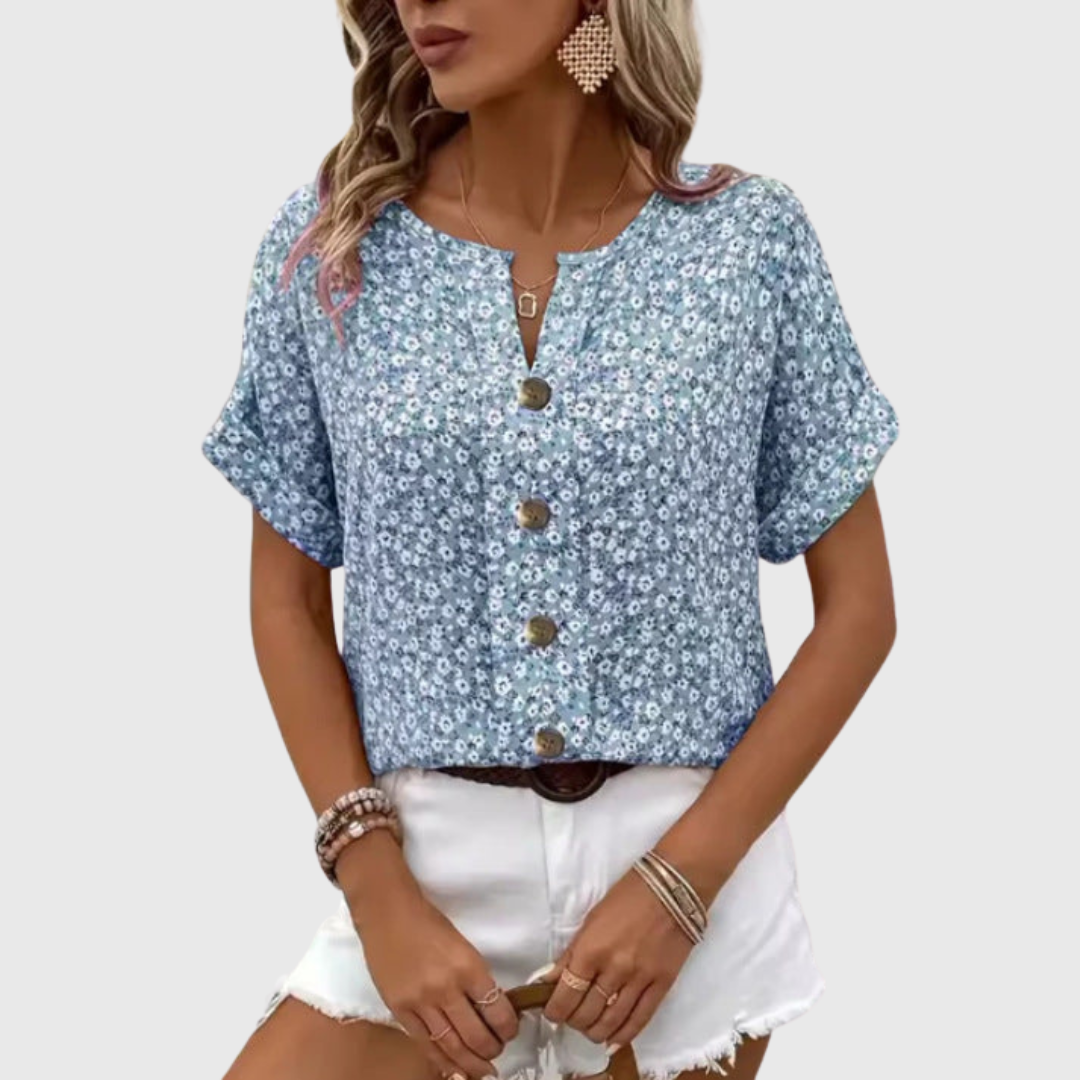 Ruby | Top mit Sommer-Print