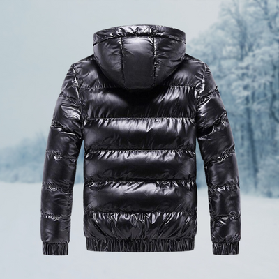 Calvin | Herren Steppjacke mit Kapuze | Wasserabweisend & Warm Gefüttert