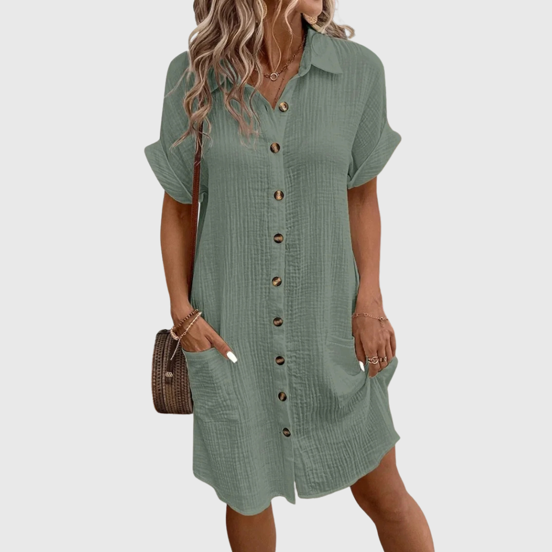 Camila | Kleid aus Leinenmix