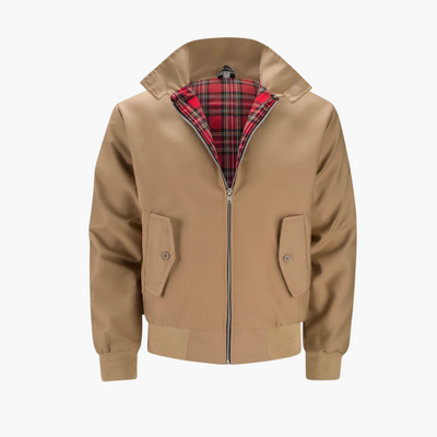 Herren Harrington Bomberjacke mit Tartan Futter