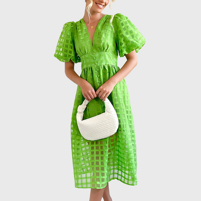 Abigail| Kleid mit Tüll-Detail