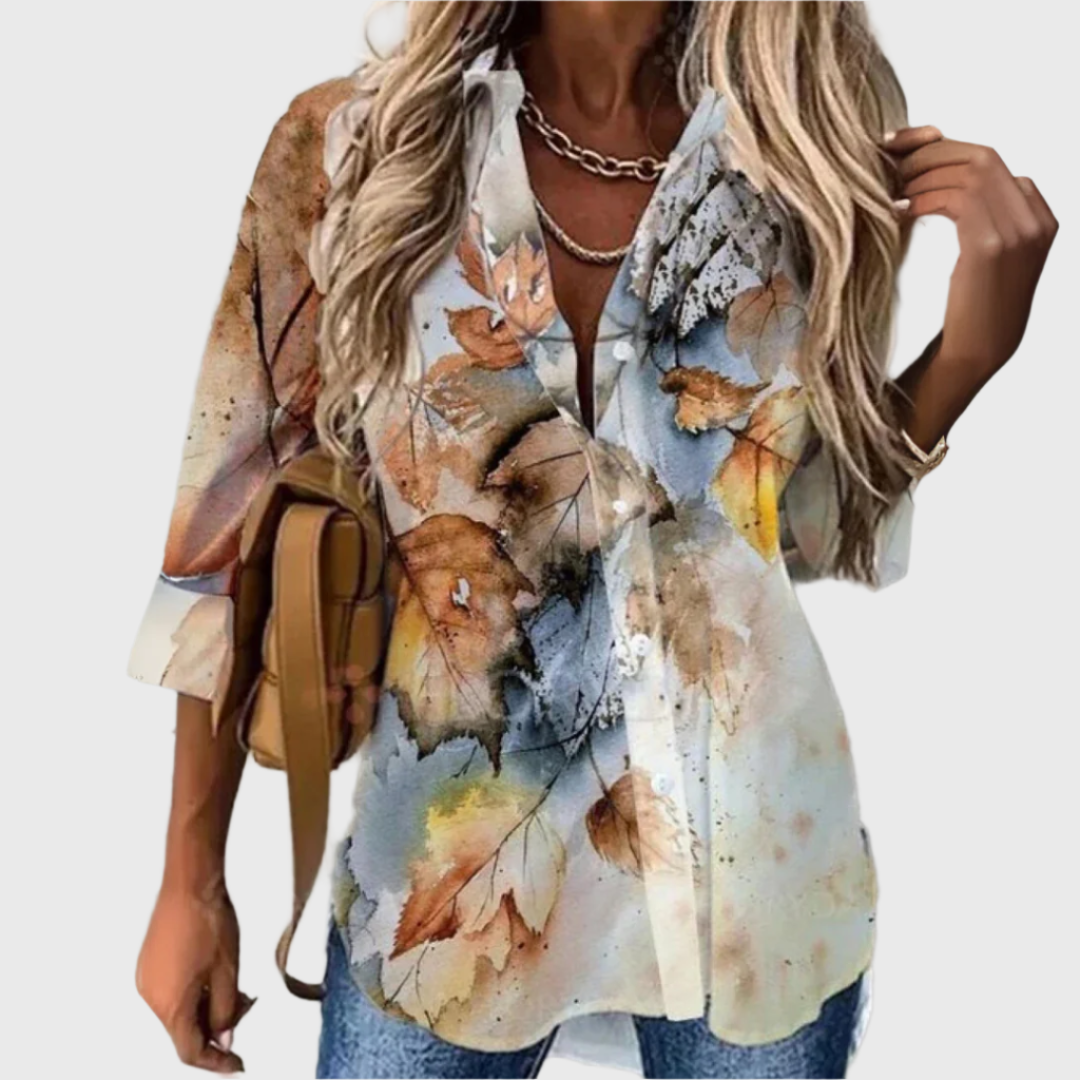 Silvie | Bluse mit Kontrastdetails