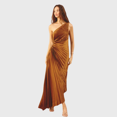 Silvie | Plissiertes Midikleid
