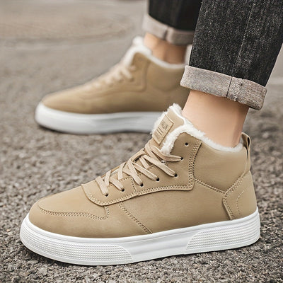 Isander | Herren Winterstiefel Hochschnitt mit Schnürung & Warmem Futter