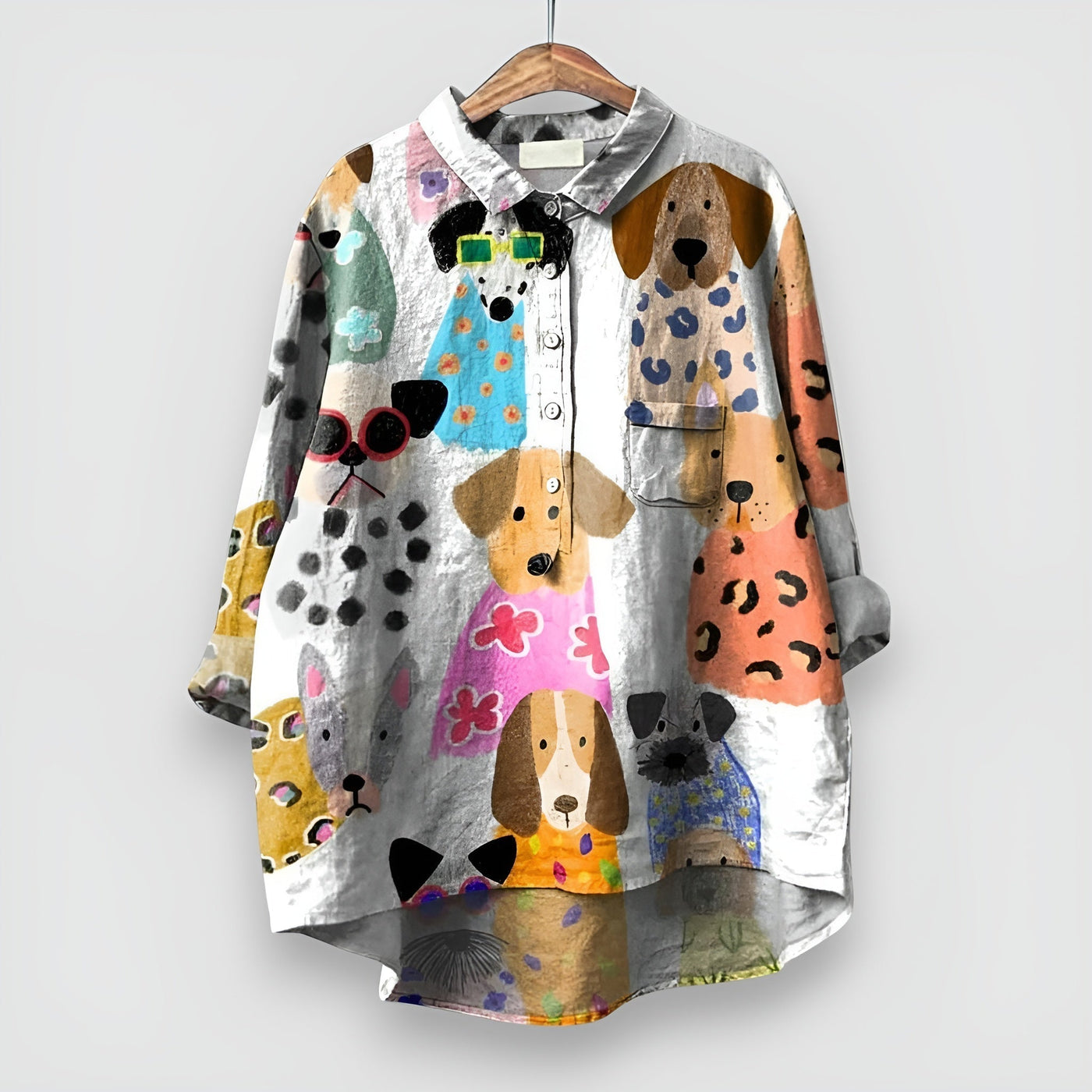 Julia | Bluse mit Kunst-Print