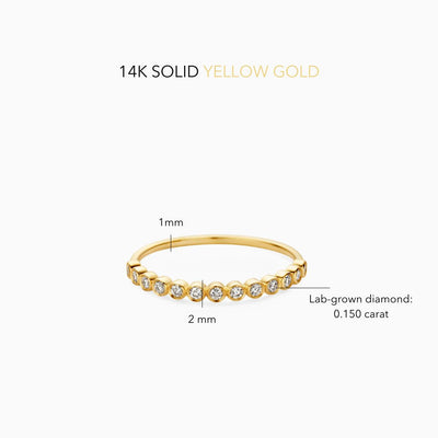 Diamant Blasenring | Gold