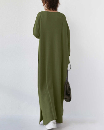 Bonita – Modisches Langarm Kleid Mit V-Ausschnitt