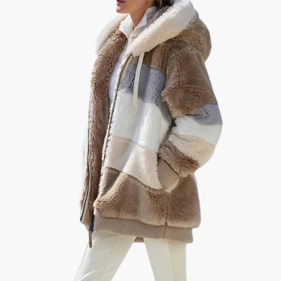 Damen jacke mit Kapuze und Reißverschluss