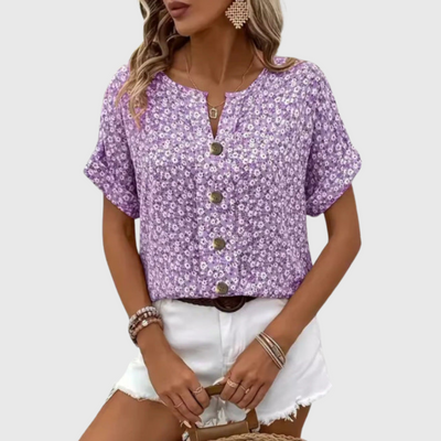 Ruby | Top mit Sommer-Print