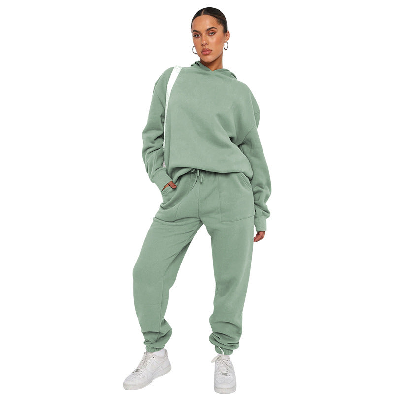 Damen Jogging Set Mit Kapuze Im Lässigen Stil