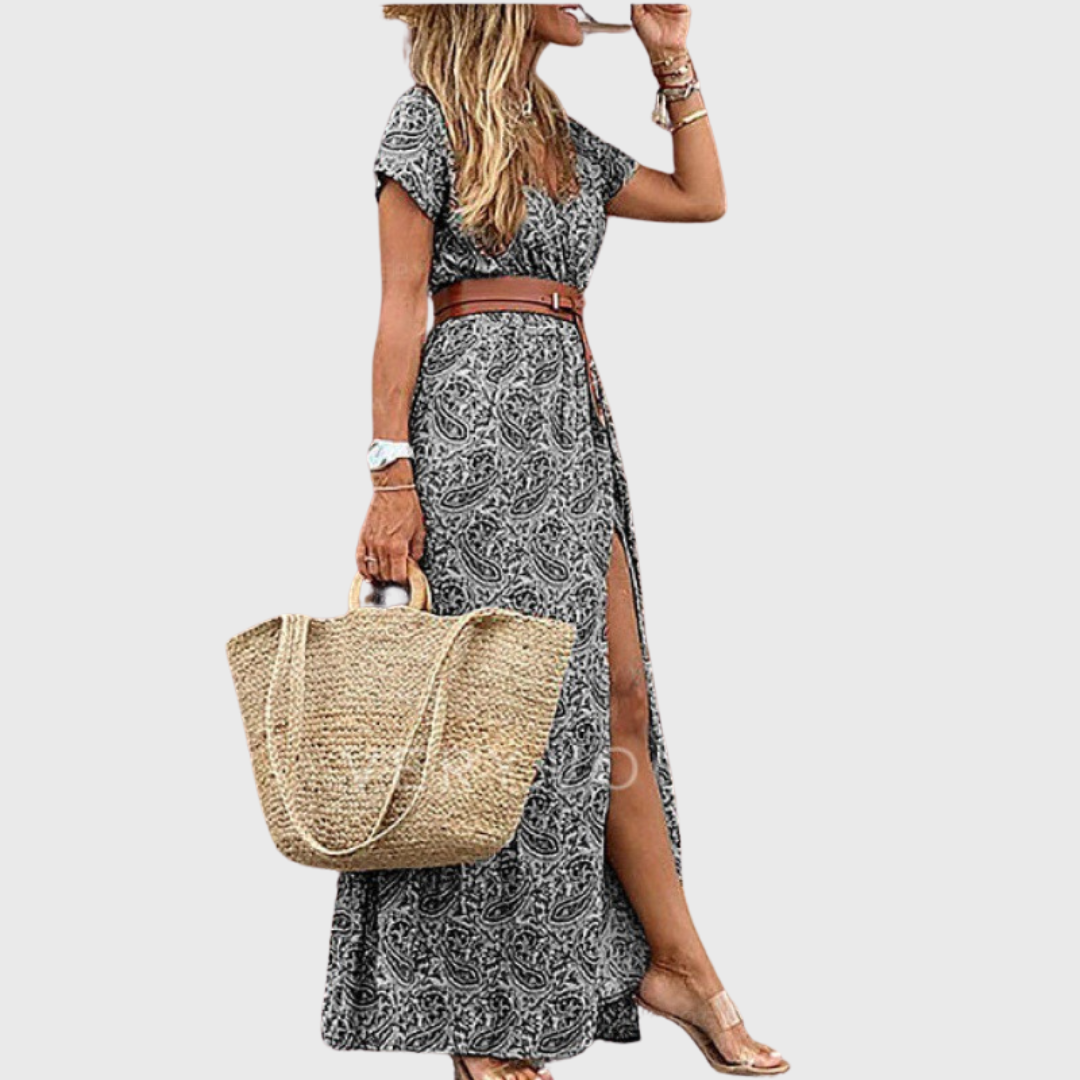 Brooklyn | Kleid mit Detailstoff