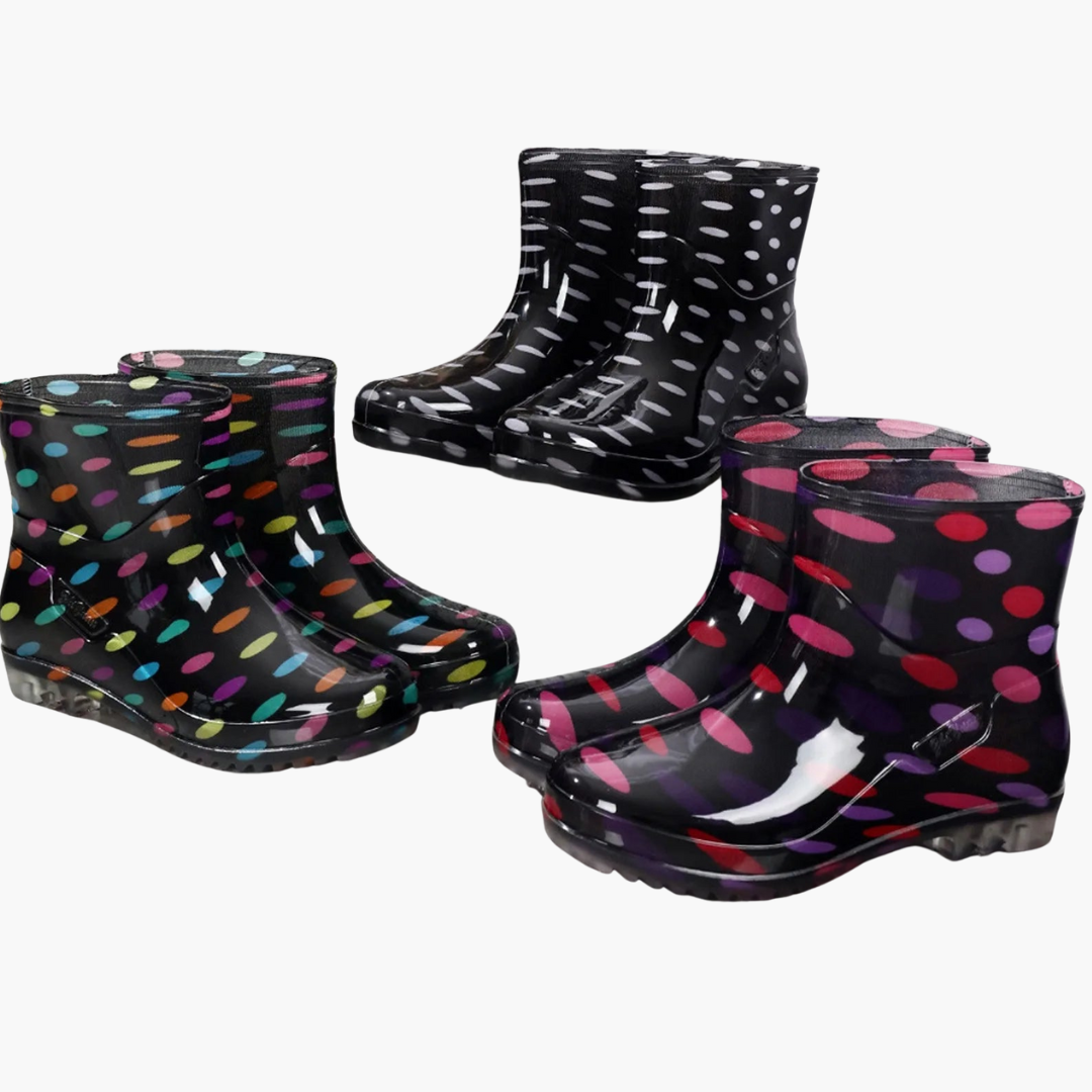 Damen Stiefeletten mit bedrucktem Schaft