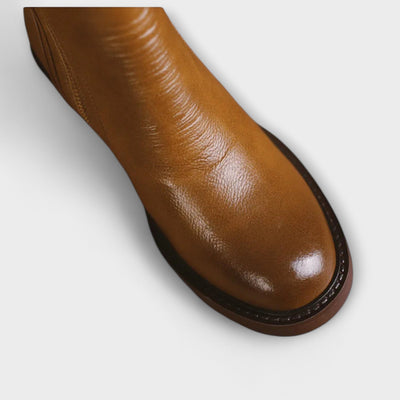 Milana - Lederstiefel mit mittelhohem Absatz