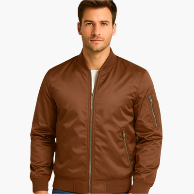 Herren Fliegerjacke mit geripptem Kragen