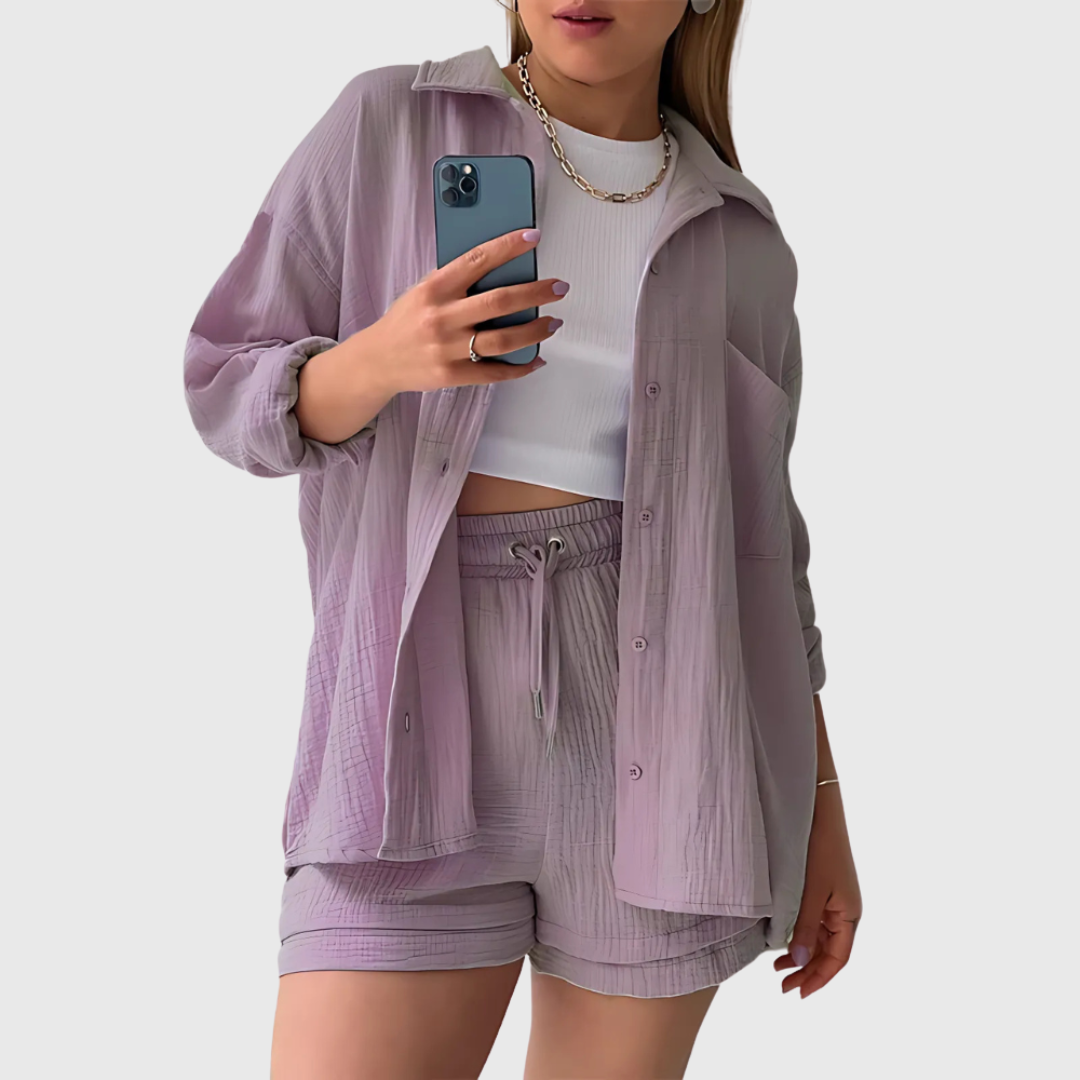 Dakota | Shorts-Set aus Baumwolle