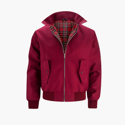 Herren Harrington Bomberjacke mit Tartan Futter