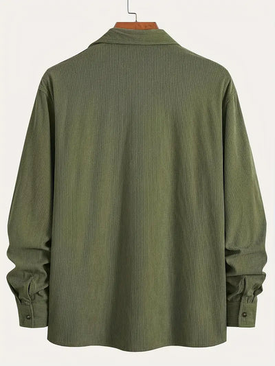 Rickey - Lässiges Cord-Hemd Mit Knopfleiste