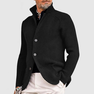 Sahari – Herren Strickjacke mit Taschen aus weichem Feinstrick für Herbst und Winter